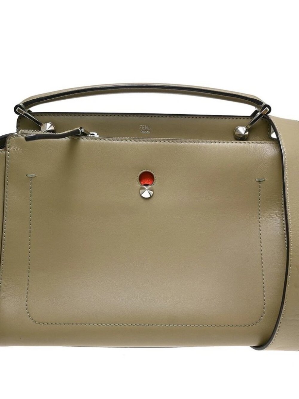 Fendi Beige Dot Com 2way Handbag